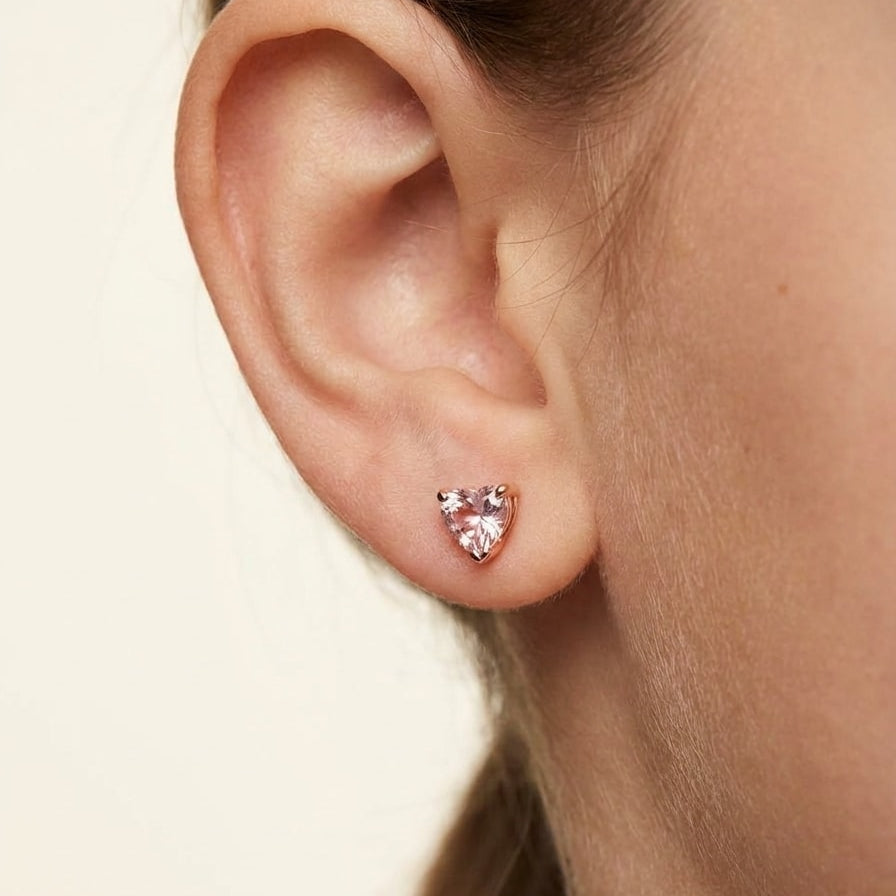 COEUR Ohrring und 0.5 Karat in Roségold 585