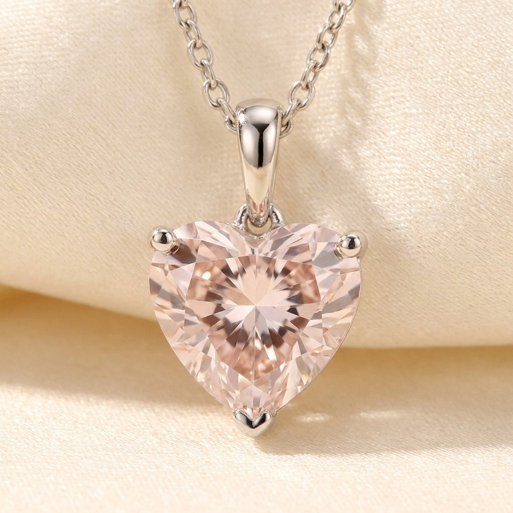 COEUR Halskette und 0.5 Karat in Weißgold 585