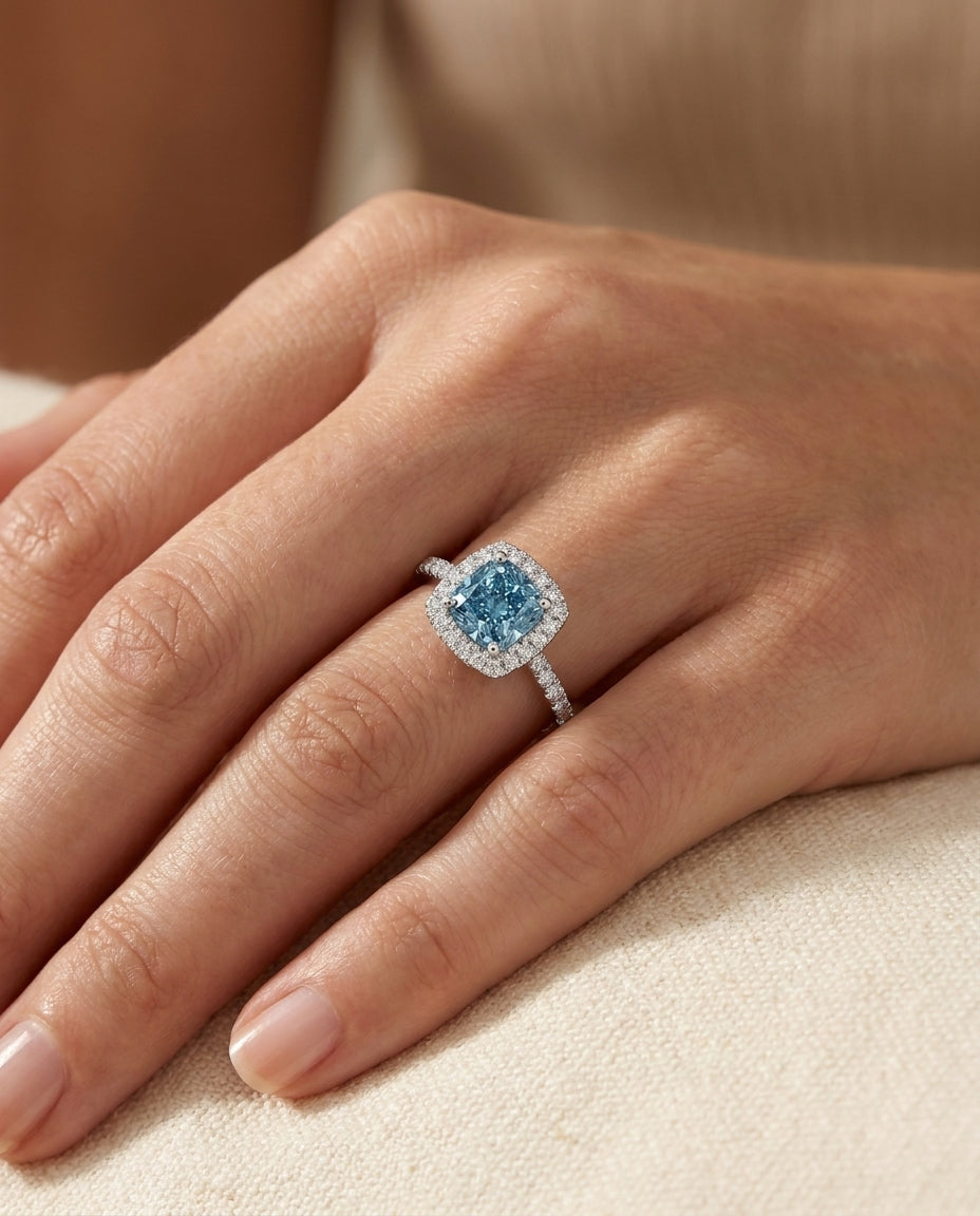 MARIELLE Ring und 1.4 Karat in Weißgold 585