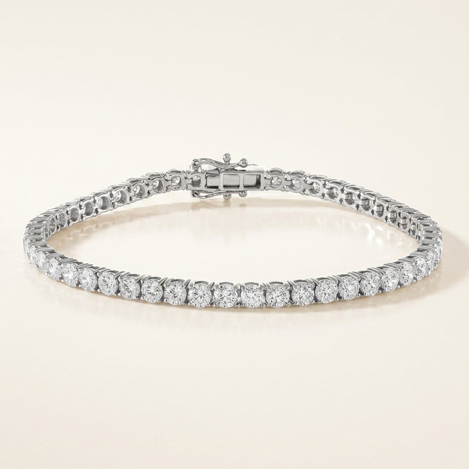 RIVIERE Armband mit Labordiamant und 1 Karat in Weißgold 585