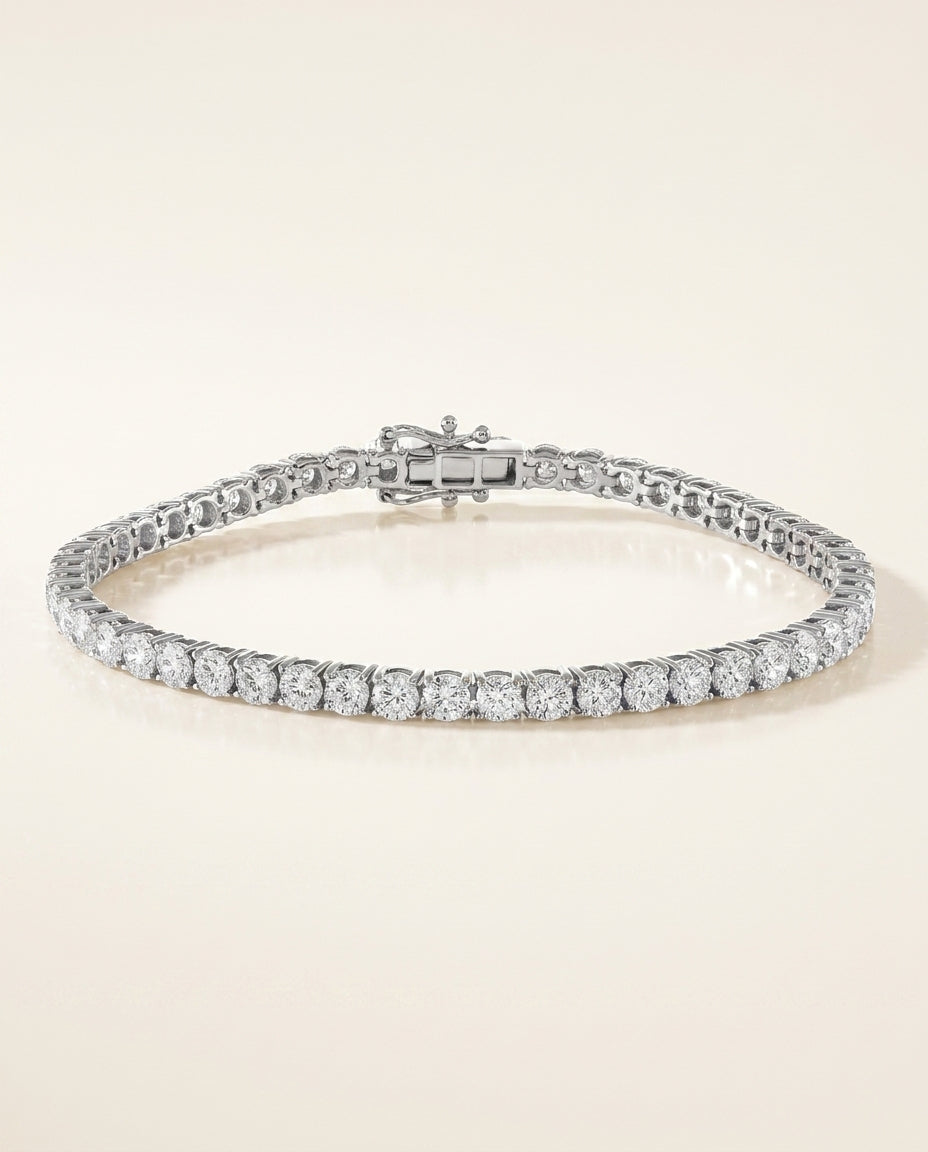 RIVIERE Armband mit Labordiamant und 1 Karat in Weißgold 585