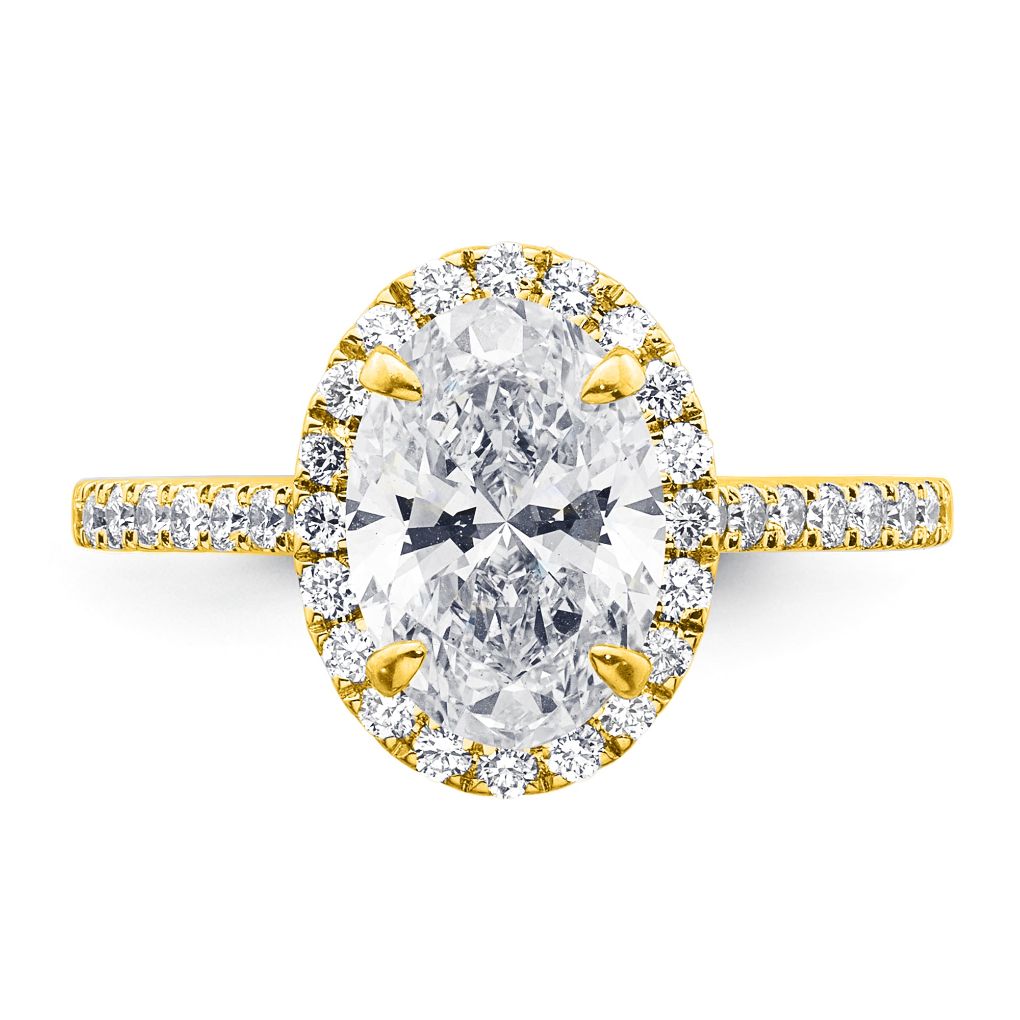 ALICE Ring mit Labordiamant und 1.3 Karat in Gelbgold 585