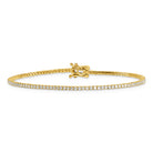 RIVIERE Armband mit Labordiamant und 1 Karat in Gelbgold 585