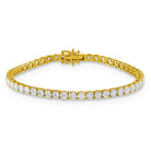 RIVIERE Armband mit Labordiamant und 1 Karat in Gelbgold 585