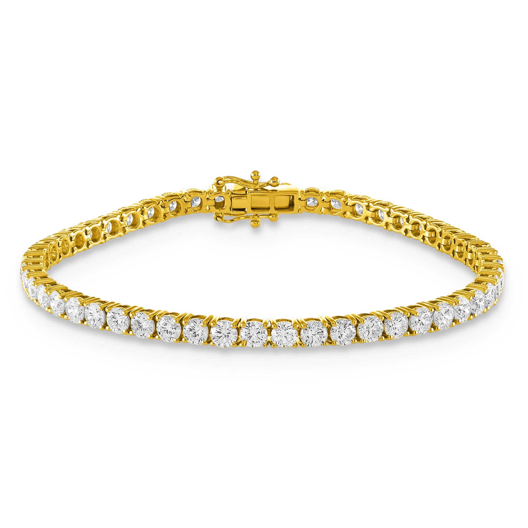 RIVIERE Armband mit Labordiamant und 1 Karat in Gelbgold 585