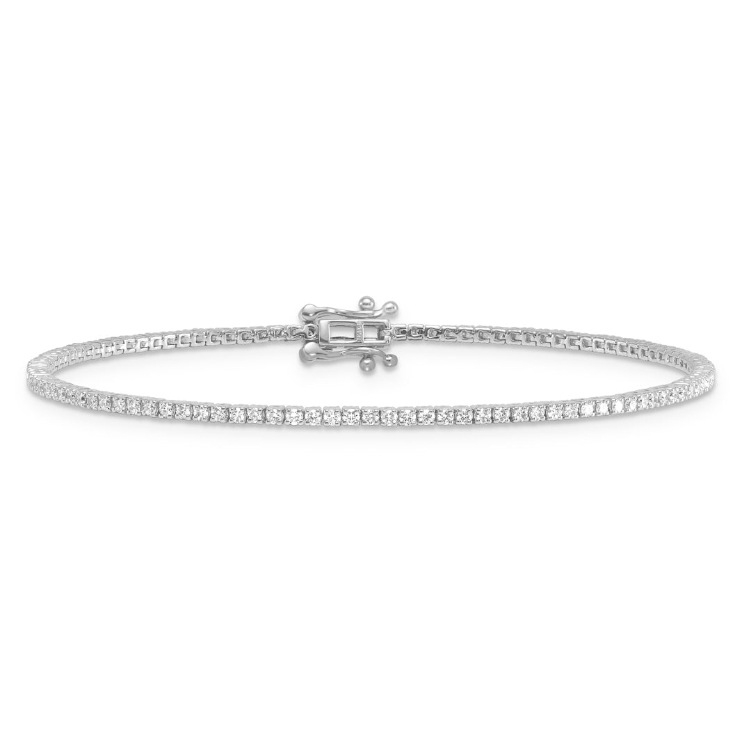 RIVIERE Armband mit Labordiamant und 1 Karat in Weißgold 585