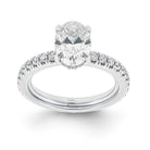 NOEMIE Ring mit Labordiamant und 3 Karat in Weißgold 585
