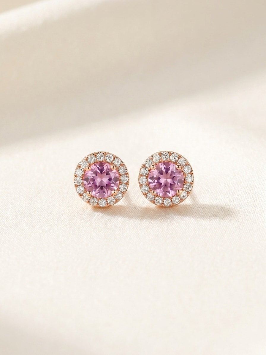 BELLE Ohrring und 1.35 Karat in Roségold 585