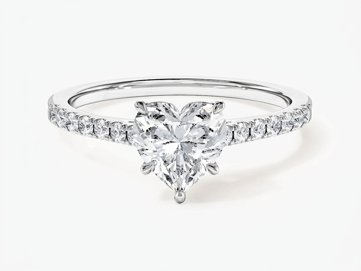 COEUR Ring mit Labordiamant und 1.24 Karat in Weißgold 585