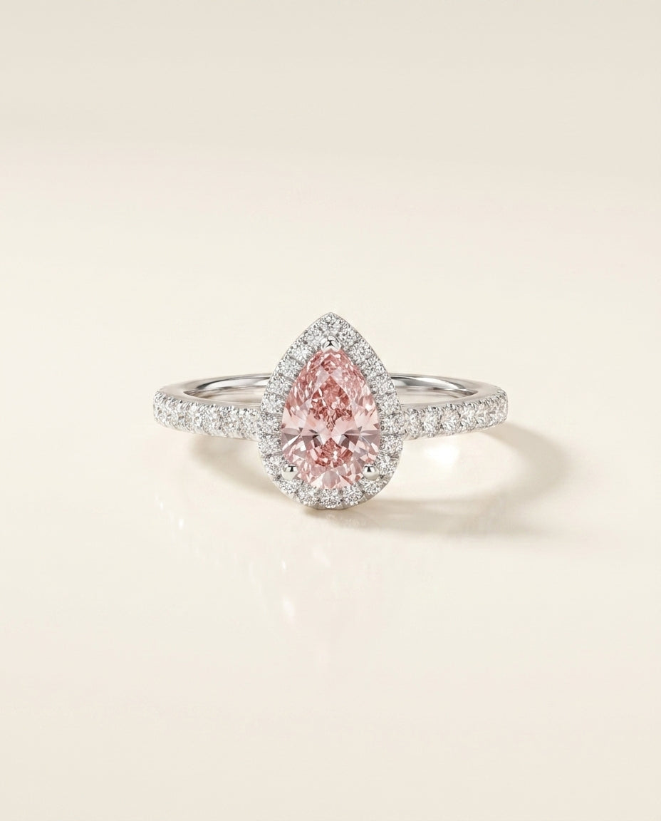 ANNABELLE Ring und 1.3 Karat in Weißgold 585