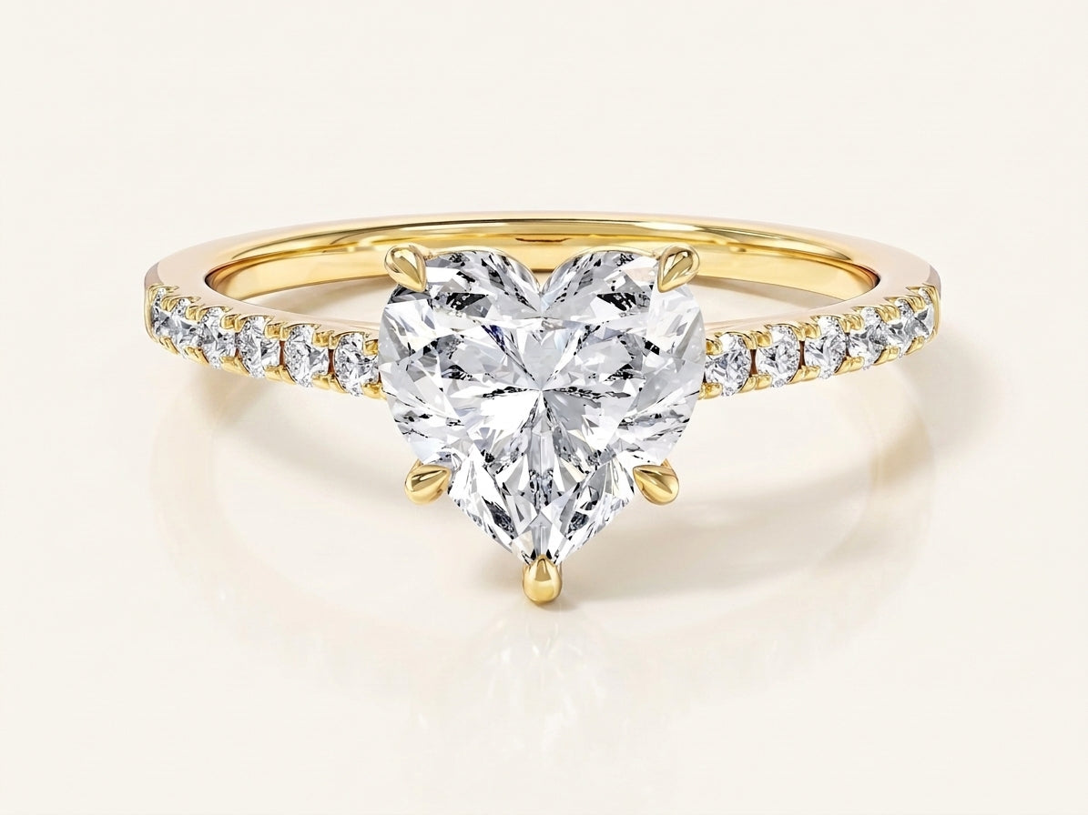 COEUR Ring und 1.24 Karat in Gelbgold 585