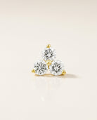 TROIS Ohrring und 0.6 Karat in Gelbgold 585
