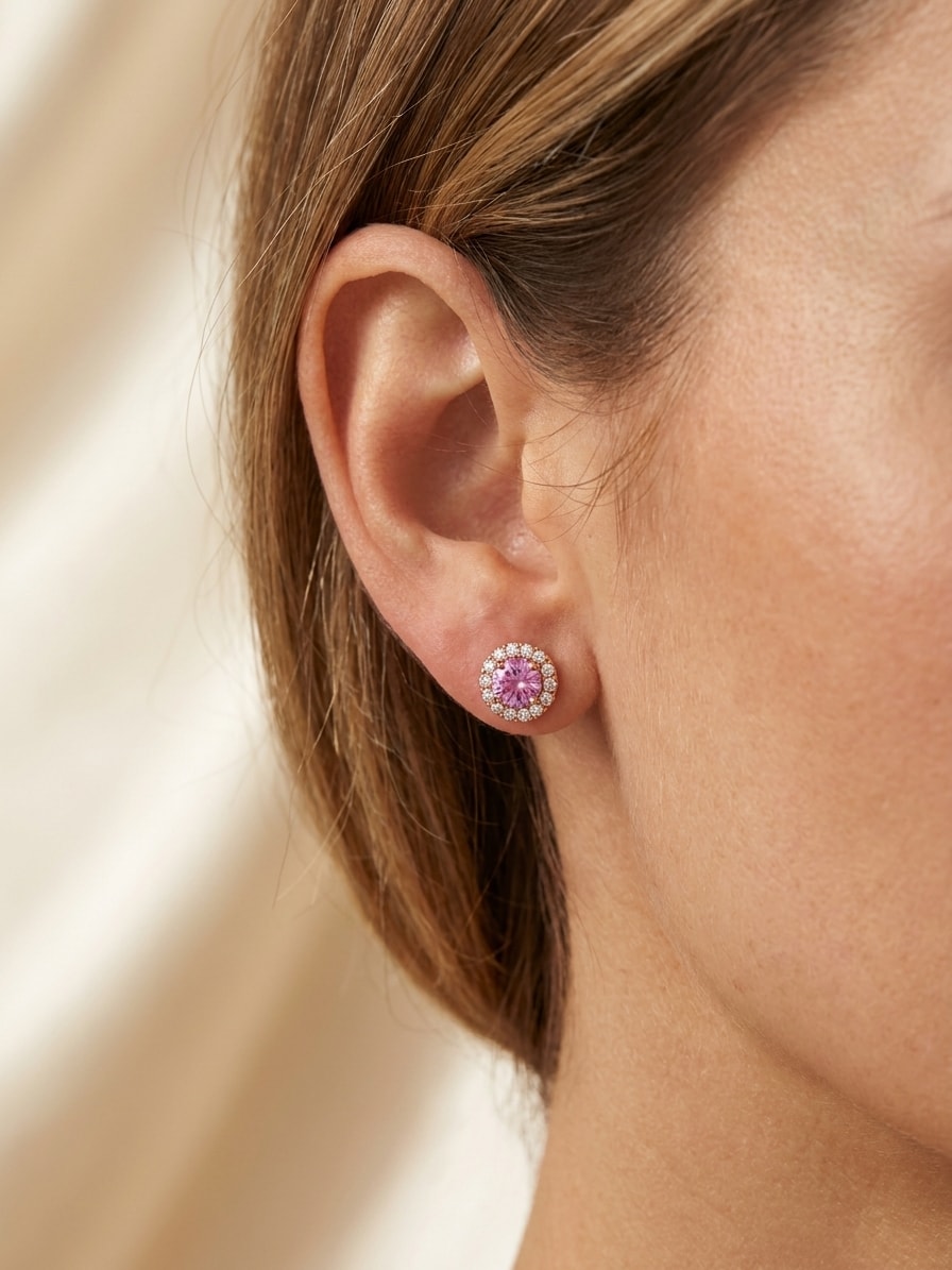BELLE Ohrring und 1.35 Karat in Roségold 585