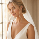 FLEUR Ohrring und 0.2 Karat in Weißgold 585