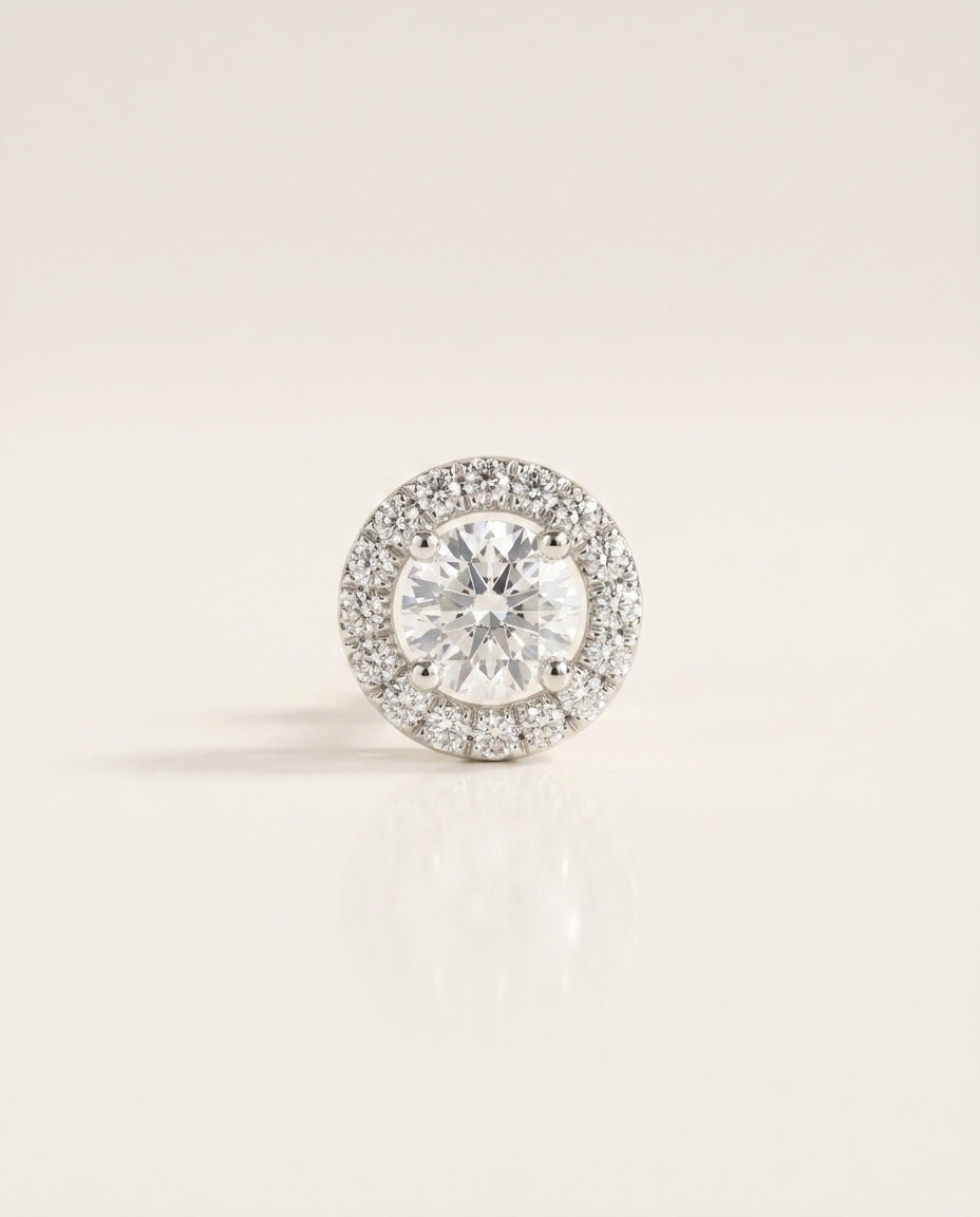 BELLE Ohrring und 1.3 Karat in Weißgold 585