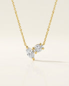 DUET Halskette und 1 Karat in Weißgold 585