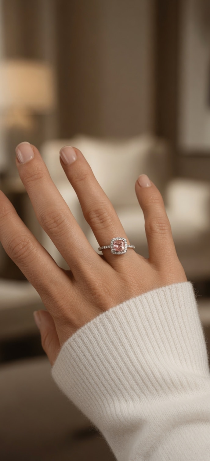 MARIELLE Ring und 1.4 Karat in Weißgold 585