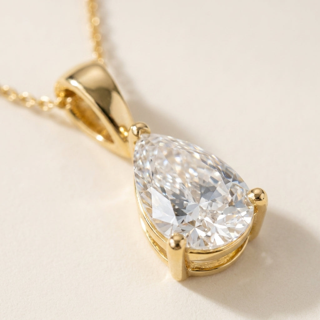POIRE Halskette und 0.5 Karat in Gelbgold 585