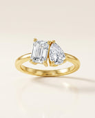 DUET Ring und 1.5 Karat in Gelbgold 585