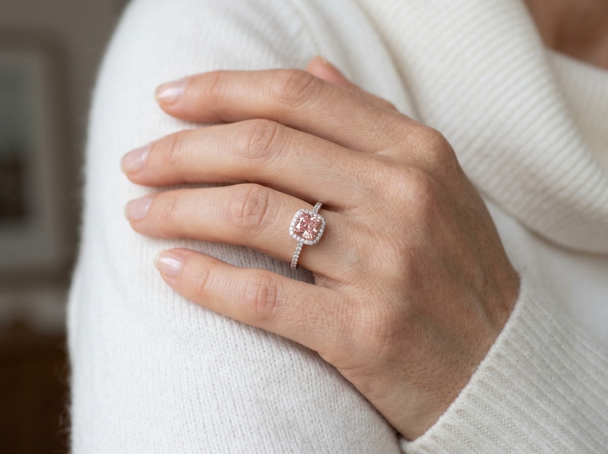 MARIELLE Ring und 1.4 Karat in Weißgold 585