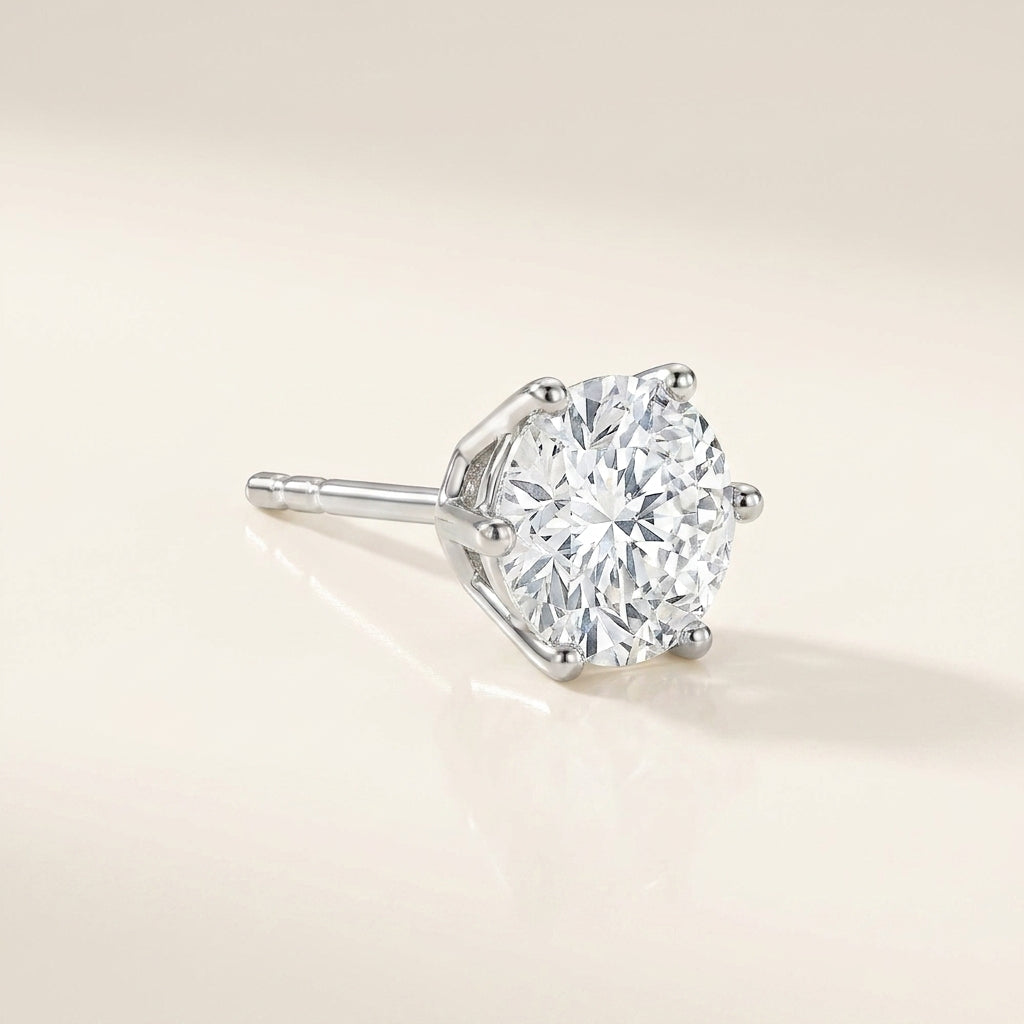 CLASSIQUE Ohrring und 0.5 Karat in Weißgold 585
