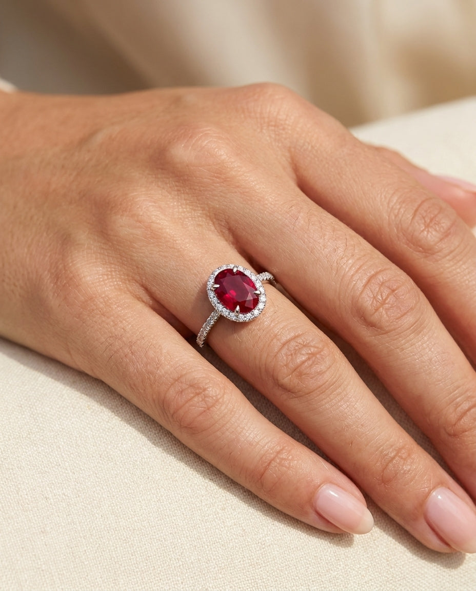 ALICE Ring und 2.3 Karat in Weißgold 585