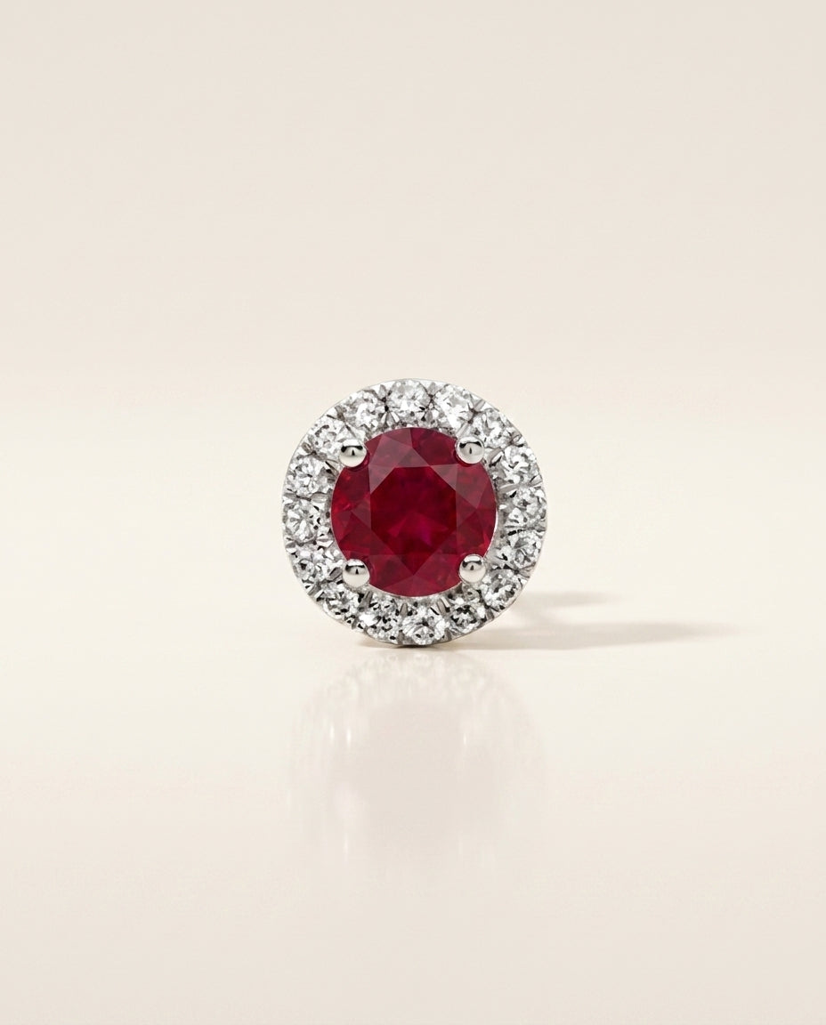 BELLE Ohrring und 1.9 Karat in Weißgold 585