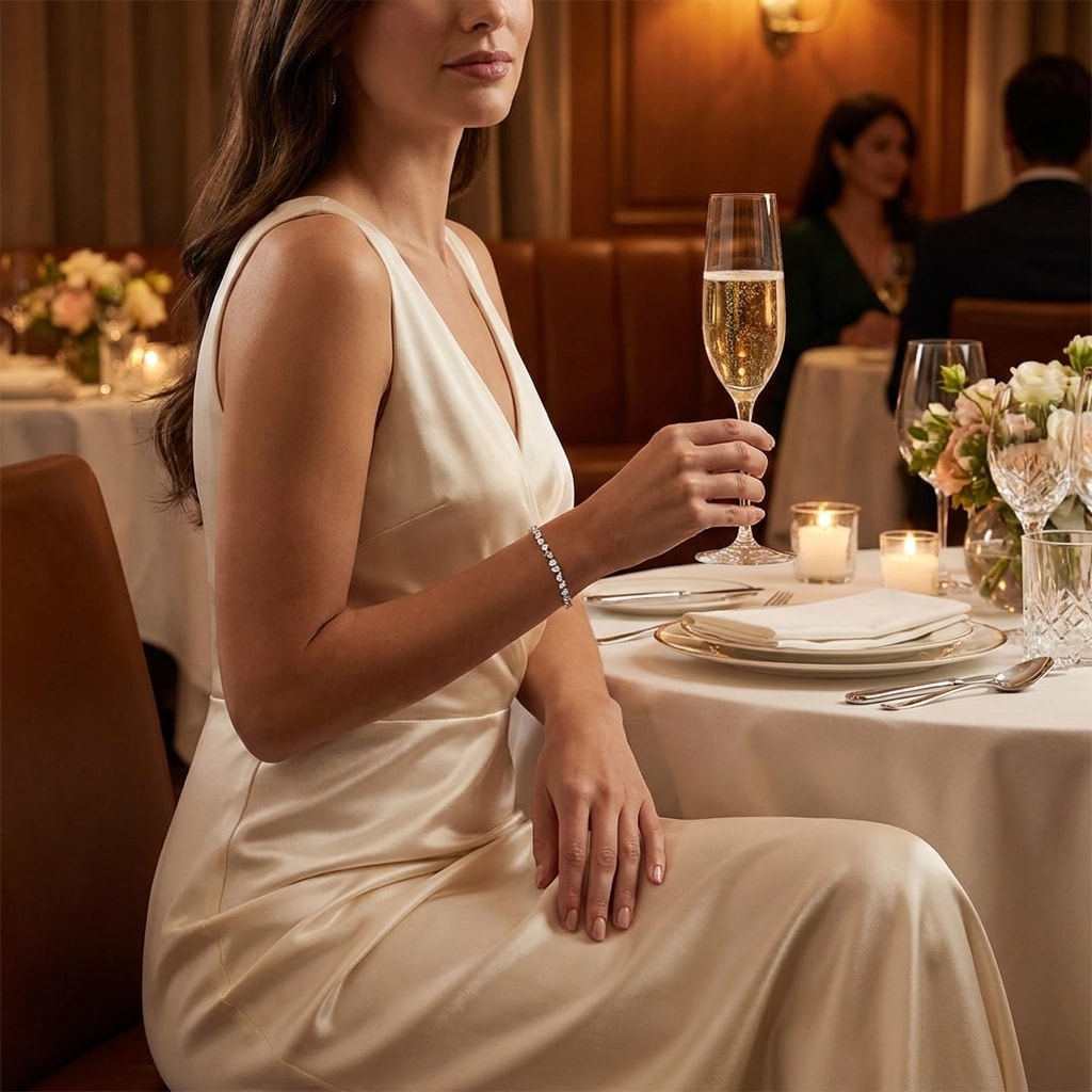 SOPHIE Armband und 5.2 Karat in Weißgold 585