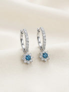 Celeste Fleur Creole Ohrring und 1.36 Karat in Weißgold 585