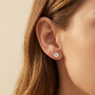 CLASSIQUE Ohrring und 0.5 Karat in Gelbgold 585