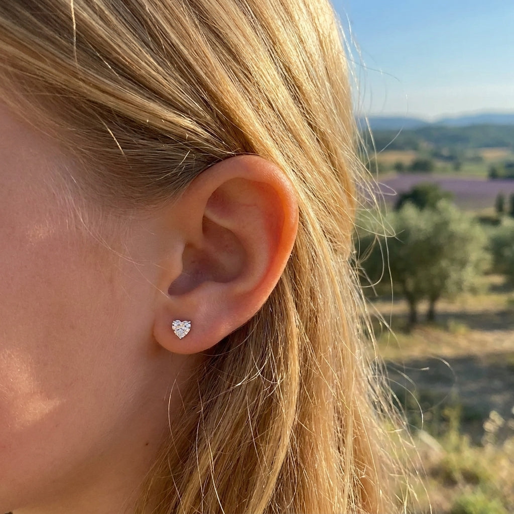COEUR Ohrring und 0.5 Karat in Weißgold 585