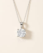 Essentiel Halskette mit natürlichem Diamant (0,5 Karat gesamt) in Weißgold 750 Ansicht 5