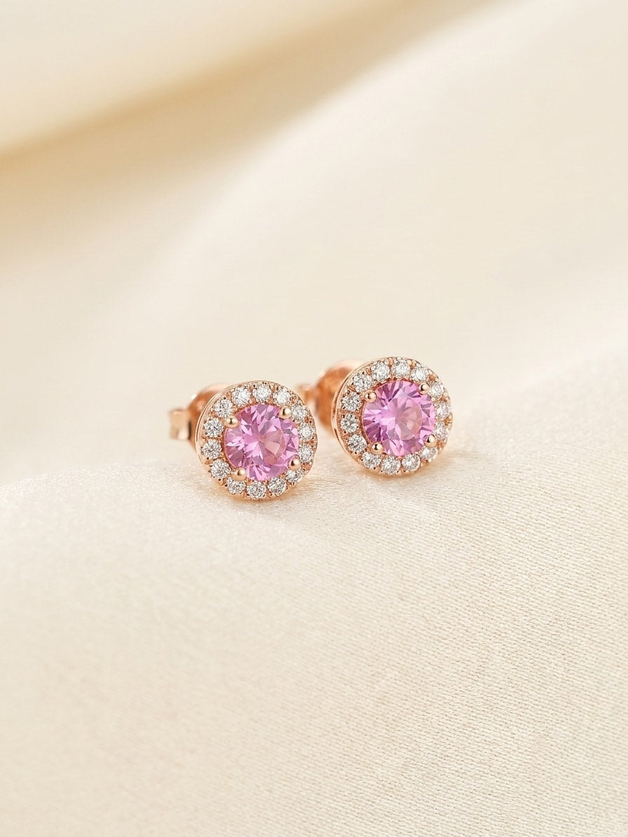 BELLE Ohrring und 1.35 Karat in Roségold 585