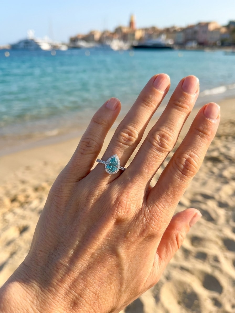 ANNABELLE Ring und 1.3 Karat in Weißgold 585