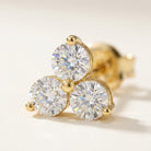 TROIS Ohrring mit Labordiamant und 0.6 Karat in Weißgold 585