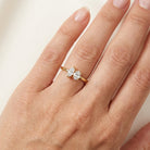 DUET Ring und 0.5 Karat in Weißgold 585
