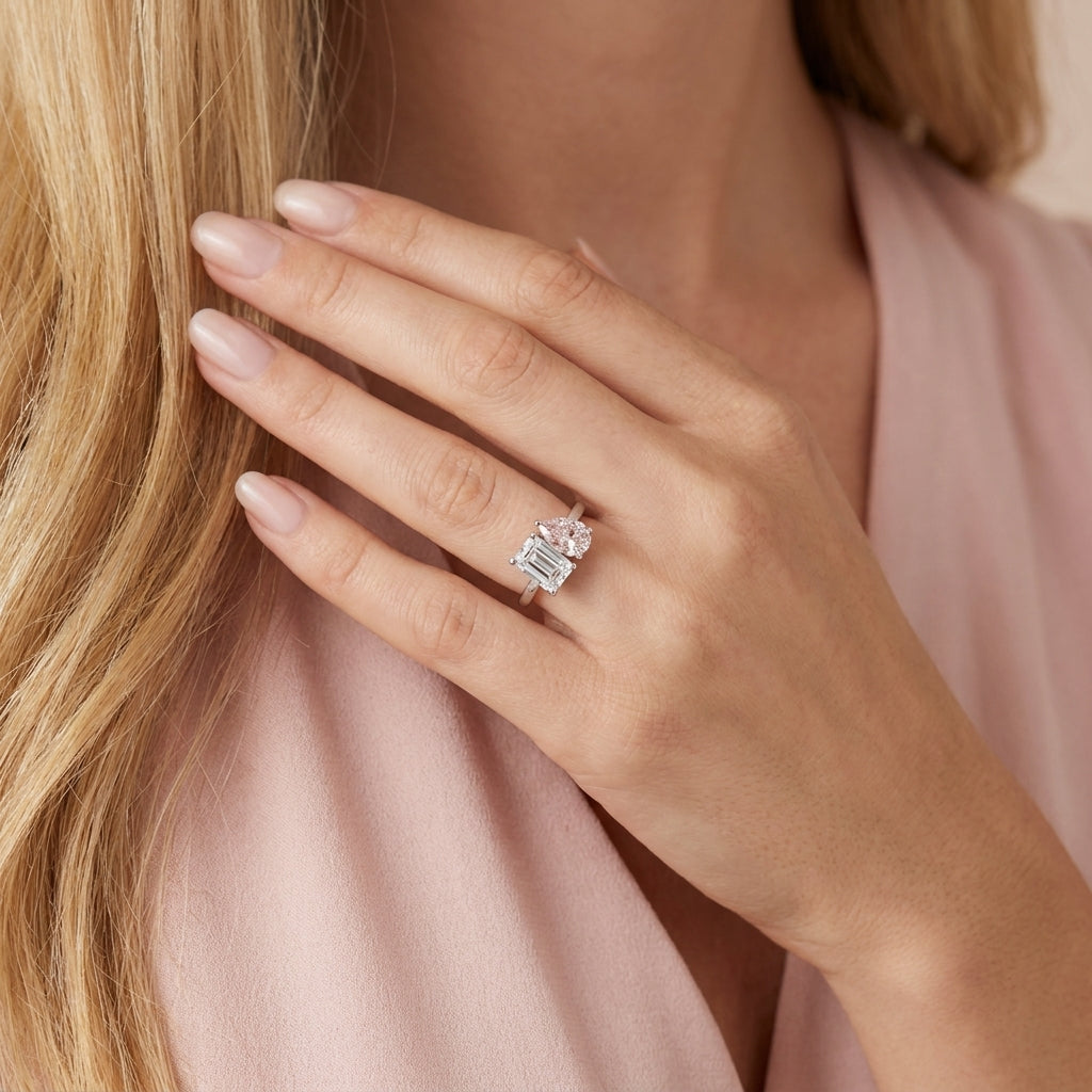 DUET Ring und 1.5 Karat in Weißgold 585