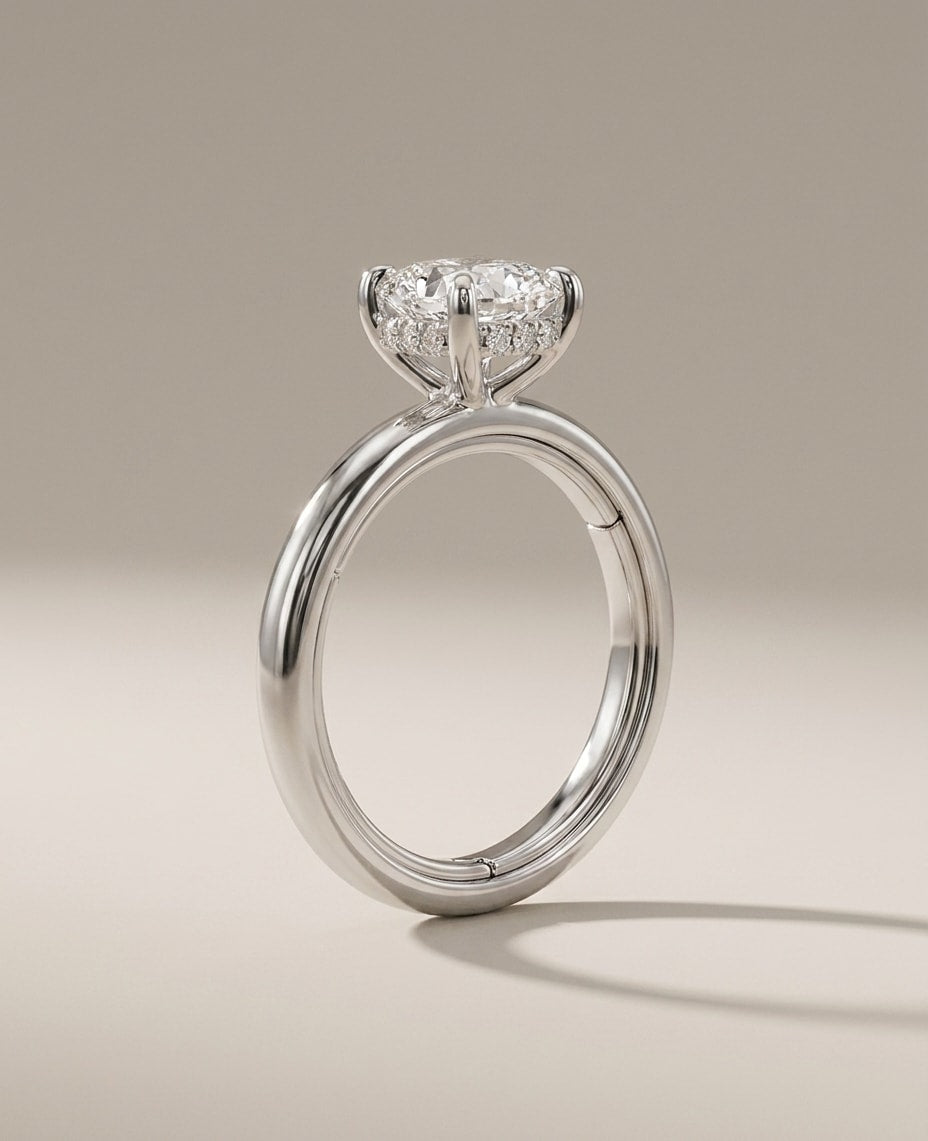NOEMIE Ring und 3 Karat in Weißgold 585