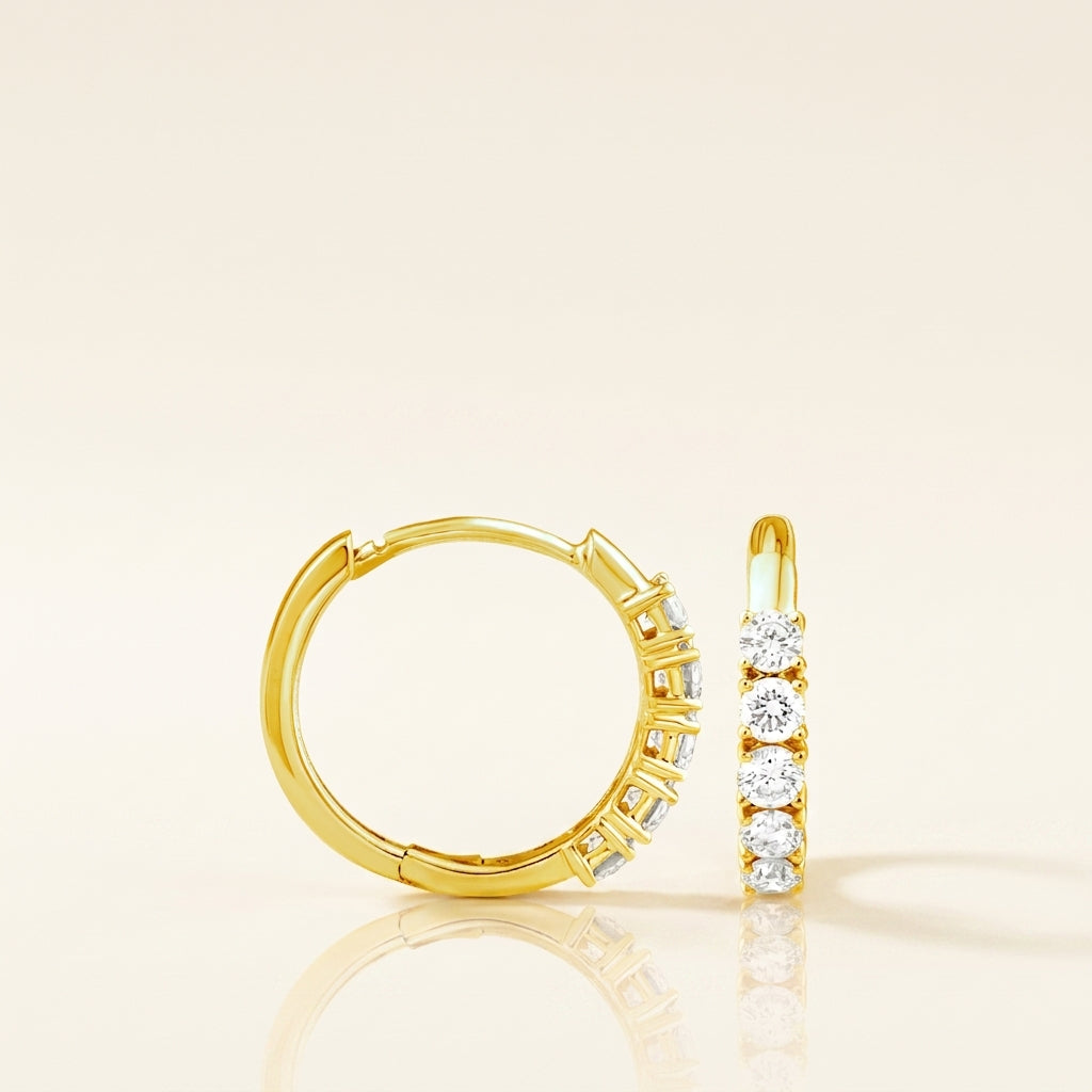 LILI Ohrring und 0.4 Karat in Weißgold 585