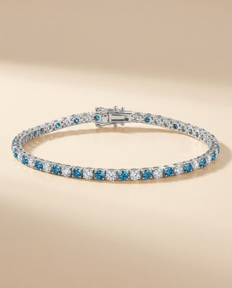 RIVIERE Armband und 5 Karat in Weißgold 585