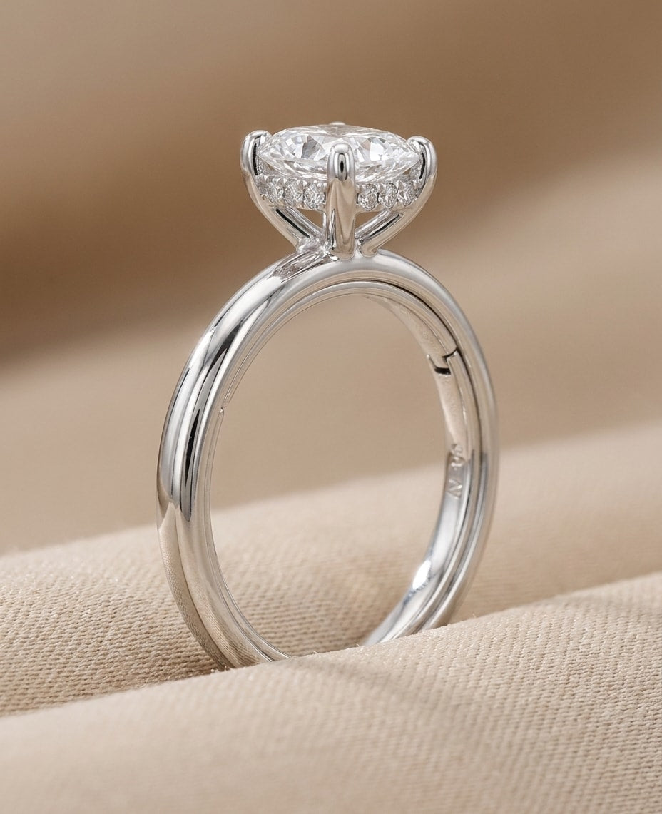 NOEMIE Ring und 3 Karat in Weißgold 585