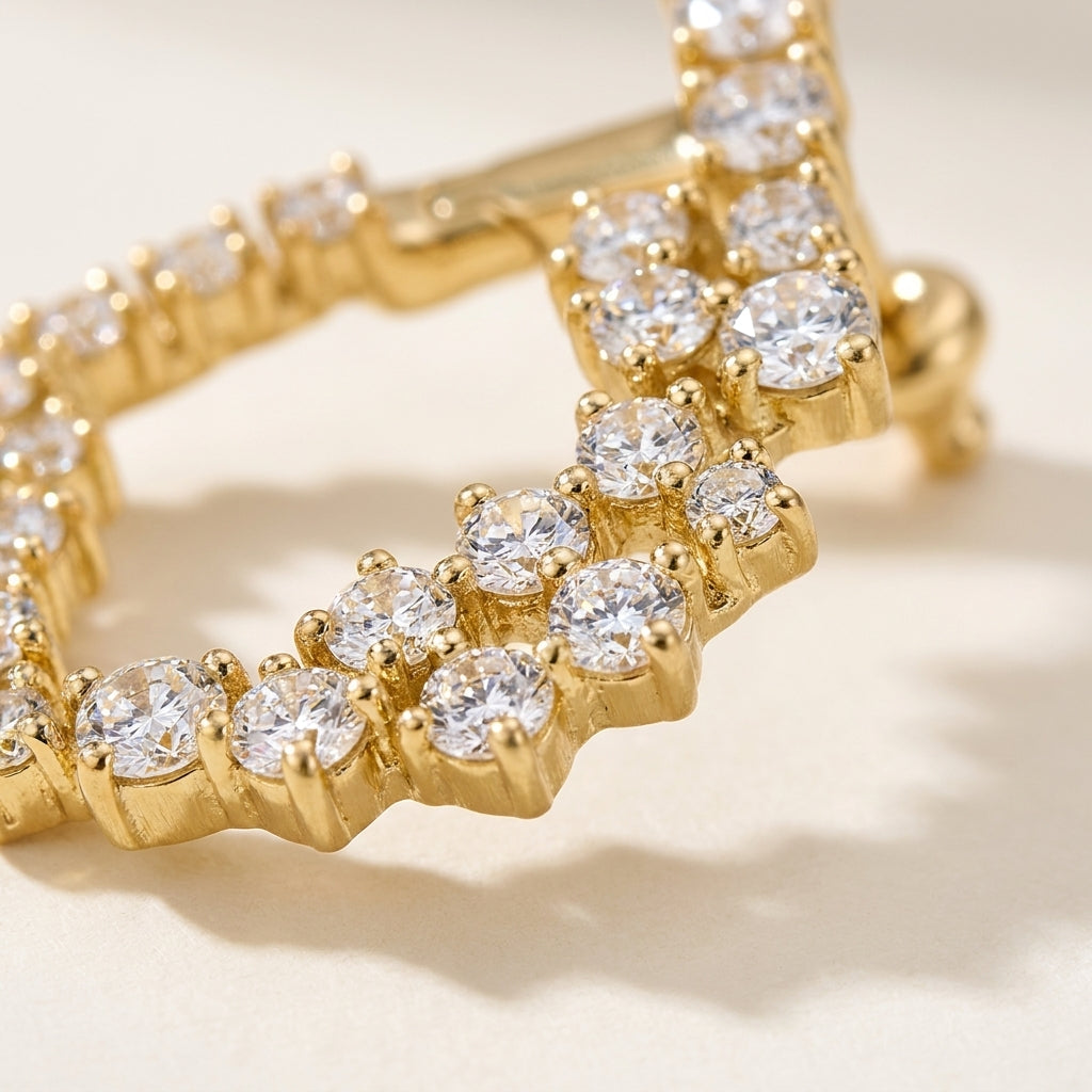 ICONIQUE Ohrring und 1.5 Karat in Gelbgold 585