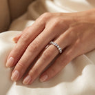 SOPHIE Ring und 0.8 Karat in Weißgold 585