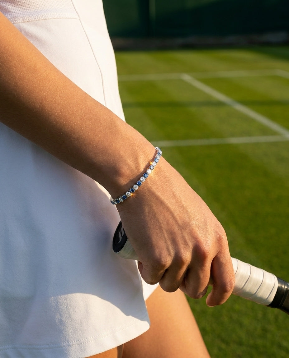 RIVIERE Armband und 5 Karat in Weißgold 585