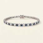 Rivière Armband mit Labordiamant (5 Karat gesamt) in Weißgold 585 Detail