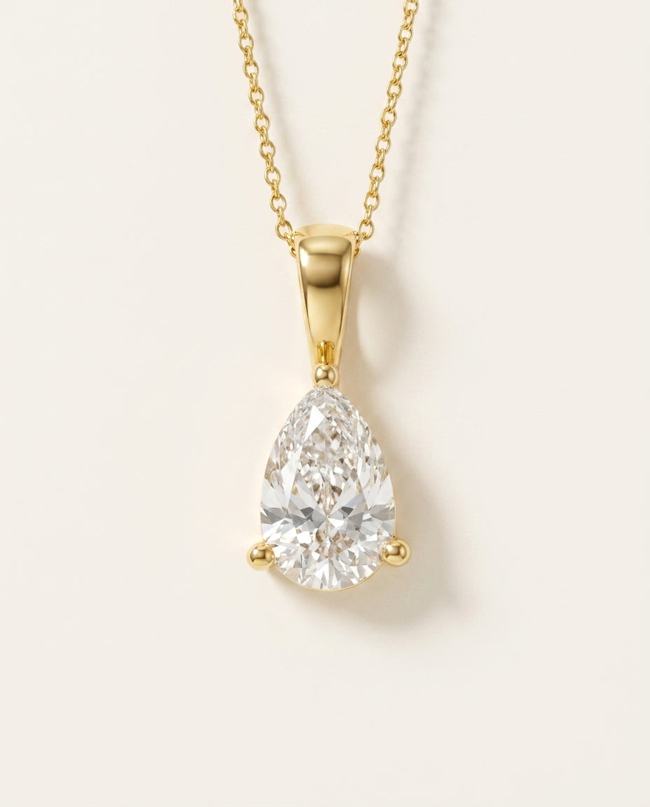 POIRE Halskette und 0.5 Karat in Gelbgold 585