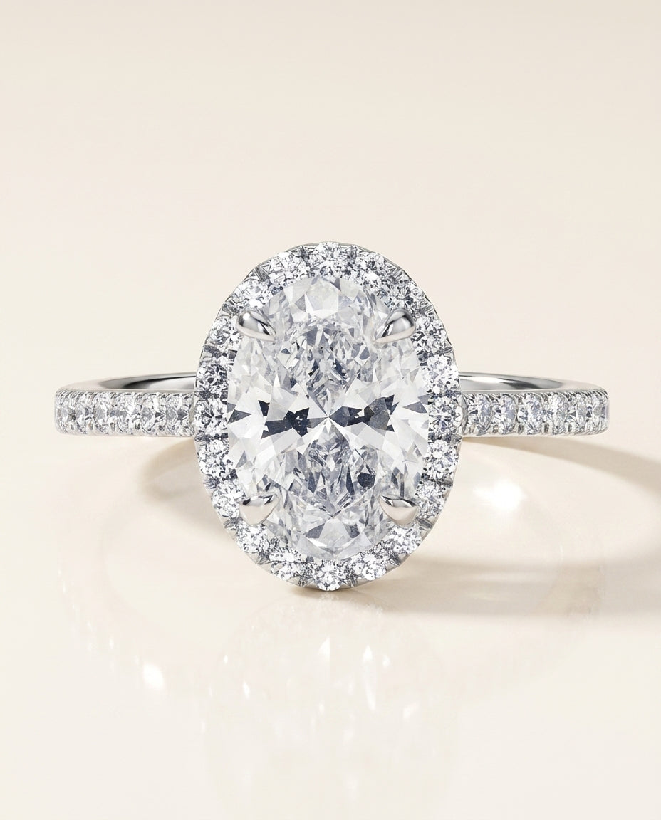 ALICE Ring mit Labordiamant und 1.3 Karat in Weißgold 585