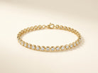 Ronde Armband mit Labordiamant (4,12 Karat gesamt) in Gelbgold 585