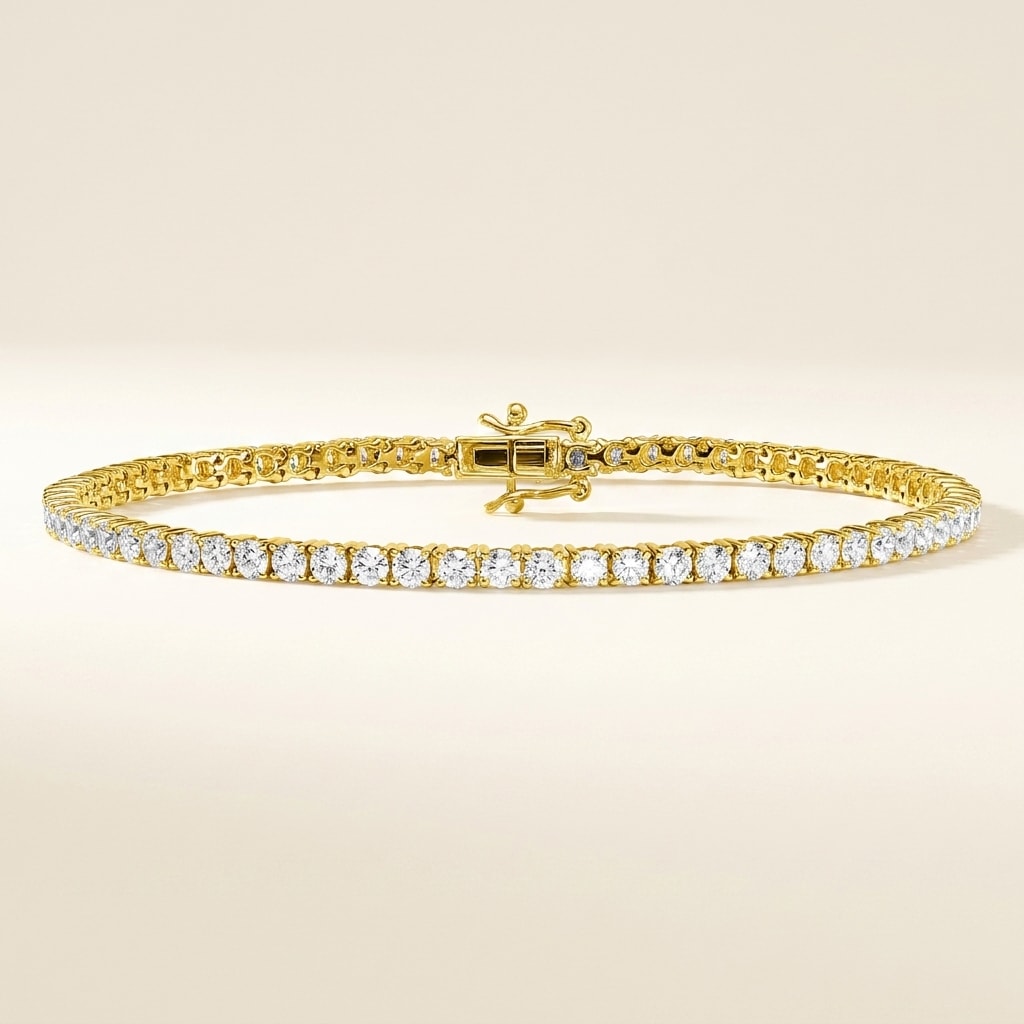 RIVIERE Armband und 1 Karat in Gelbgold 585