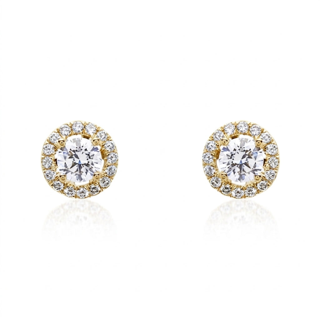 BELLE Ohrring mit Labordiamant und 1.3 Karat in Gelbgold 585